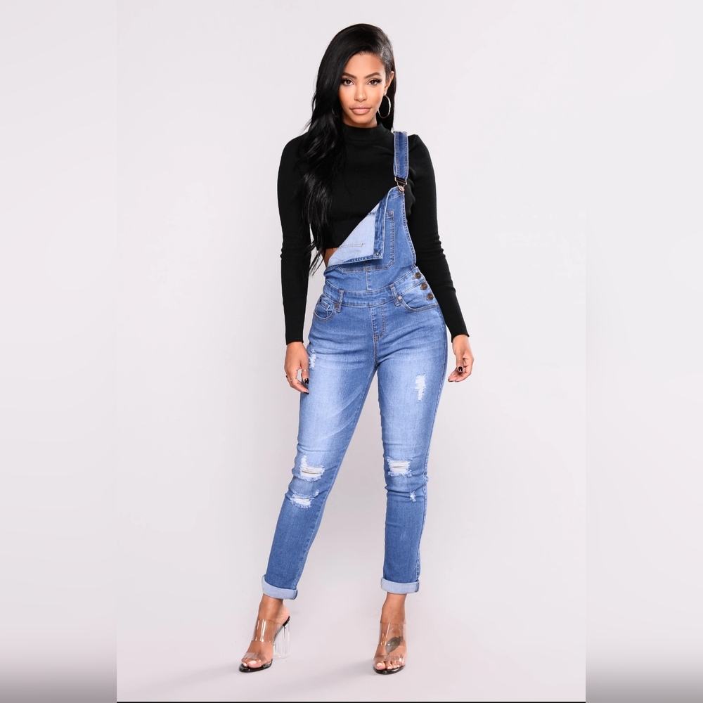 Fashion Nova Waverly Overalls Medium